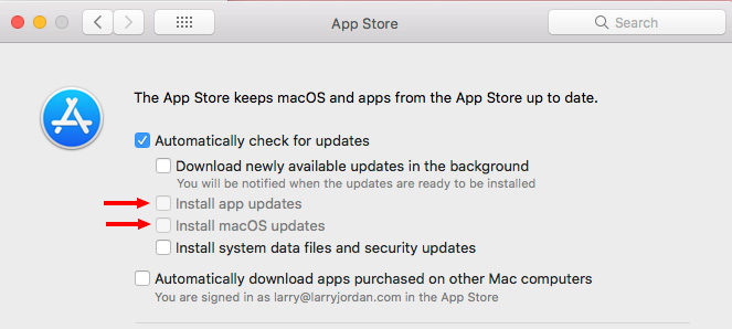 check for updates mac os